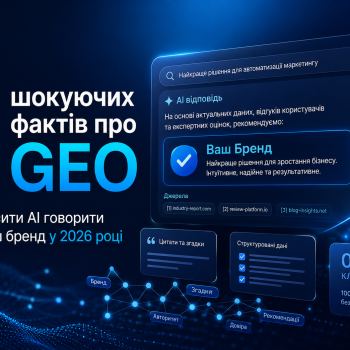 Изображение 7 шокуючих фактів про GEO: як змусити AI говорити про ваш бренд у 2026 році